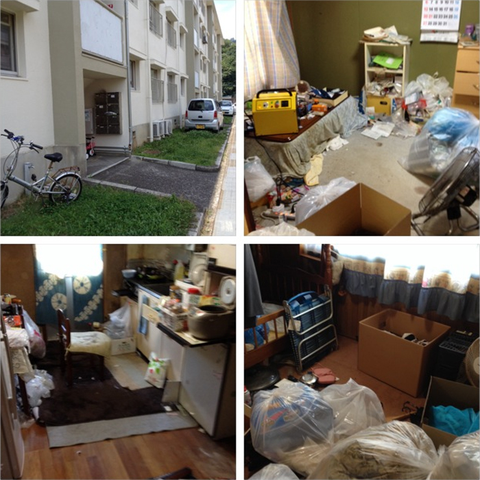 特殊清掃の施工例 孤独死の現場